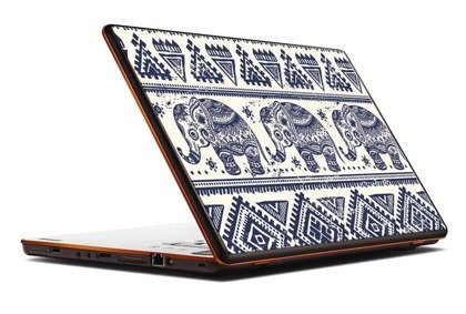 Naklejka na laptopa - Hinduskie słonie 0355