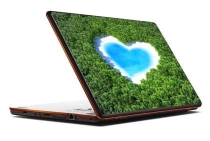 Naklejka na laptopa - Jezioro serce 0075