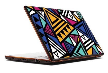 Naklejka na laptopa - Kolorowe trójkąty 0266
