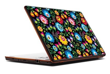 Naklejka na laptopa - Kwiecisty wzór 0318