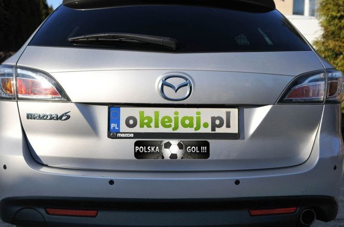 Naklejka na samochód Polska Gol 2