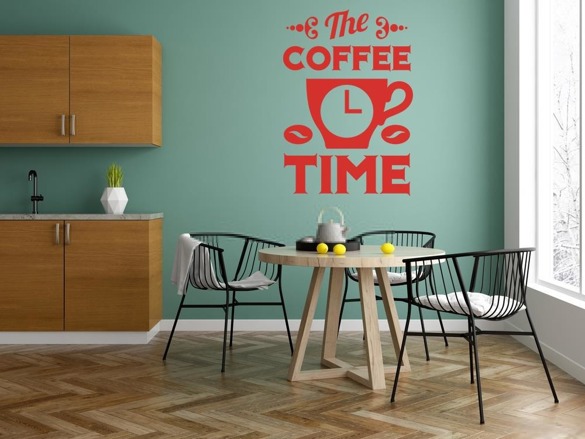 Naklejka na ścianę - Coffee time - 0119