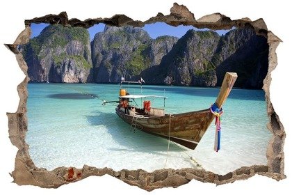 Naklejka na ścianę Dziura 3D Maya Bay 0232