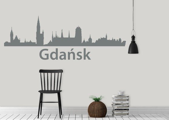 Naklejka na ścianę - Gdańsk