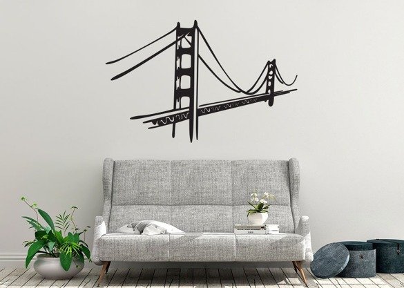 Naklejka na ścianę - Golden Gate