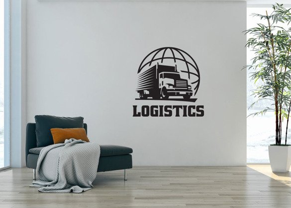 Naklejka na ścianę - Logistics
