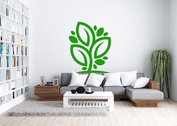 Naklejka na ścianę - Logotypowe drzewo