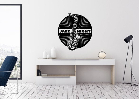 Naklejka na ścianę - Noc Jazz'owa