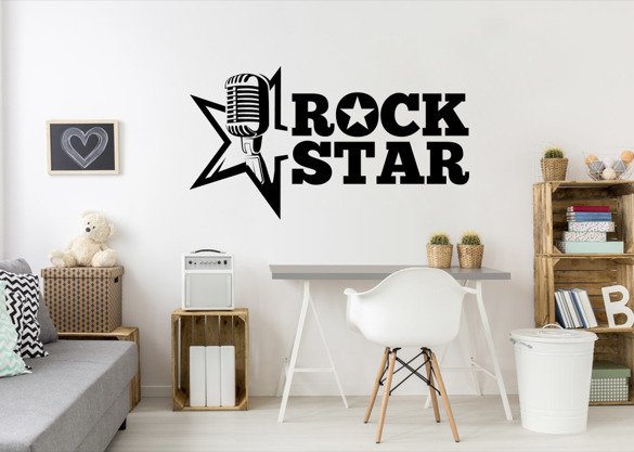 Naklejka na ścianę - Rock star