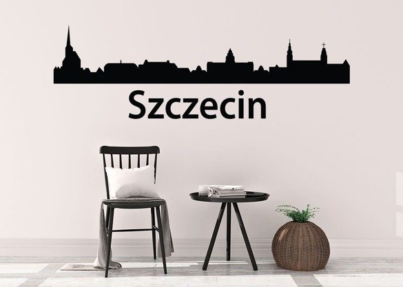 Naklejka na ścianę - Szczecin