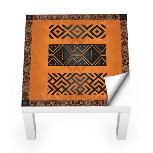 Naklejka na stolik LACK IKEA - Afrykański ornament 0081