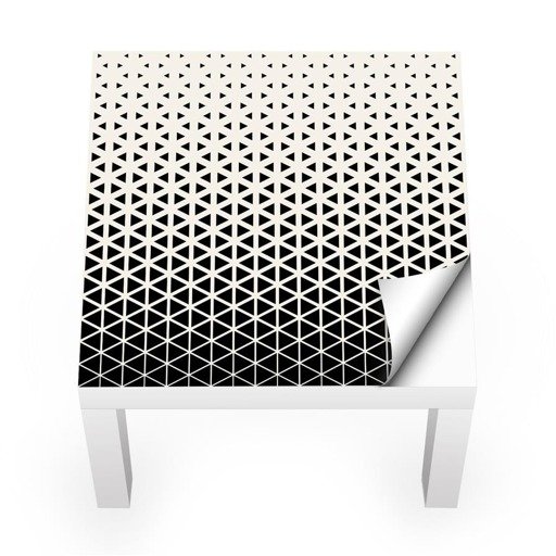 Naklejka na stolik LACK IKEA - Czarne trójkąty 0121