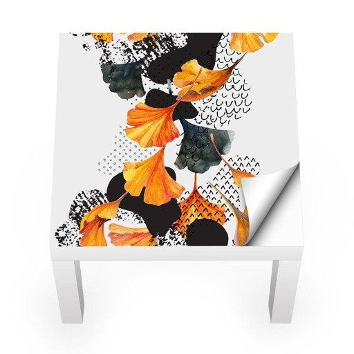 Naklejka na stolik LACK IKEA - Jesienna abstrakcja 0237