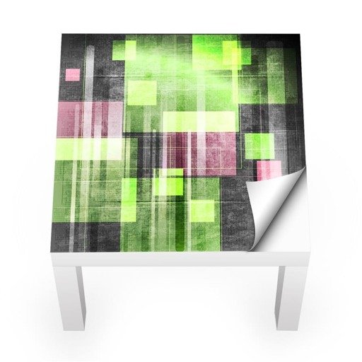 Naklejka na stolik LACK IKEA - Kolorowe kwadraty 0155