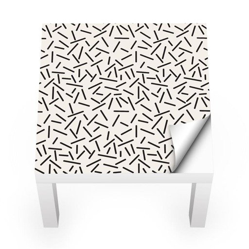 Naklejka na stolik LACK IKEA - Kreski 0138