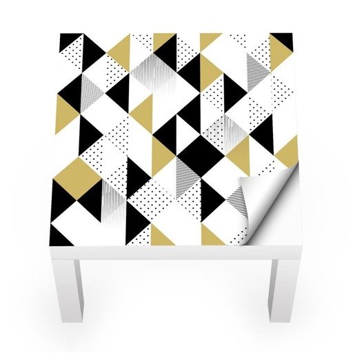 Naklejka na stolik LACK IKEA - Modne trójkąty 0215