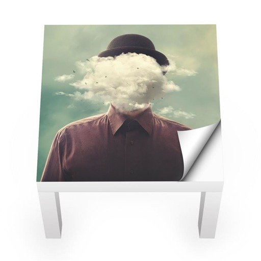 Naklejka na stolik LACK IKEA - Z głową w chmurach 0059