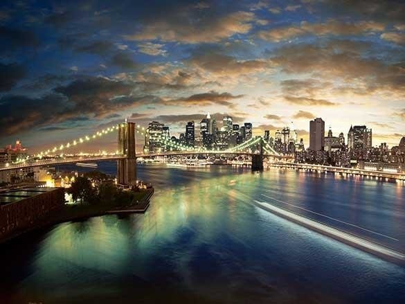 Naklejka na szafę - Most w Nowym Jorku 0188