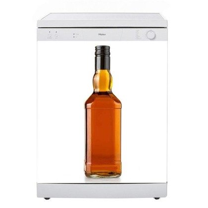 Naklejka na zmywarkę - Butelka Whisky 0596