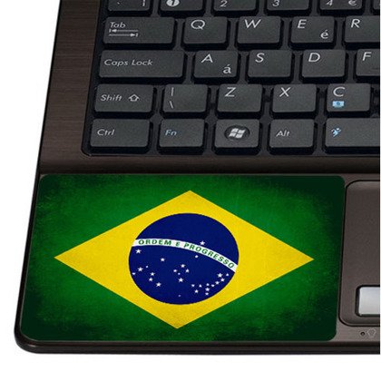 Naklejka pod nadgarstek - Flaga Brazylii