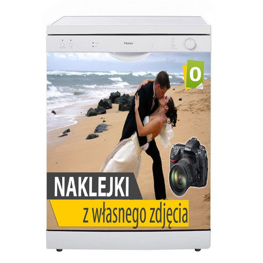 Naklejka z własnego zdjęcia na zmywarkę