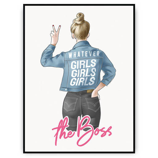 Plakat - Kobieta szef