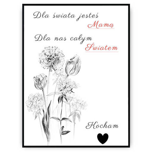 Plakat - Mama całym światem