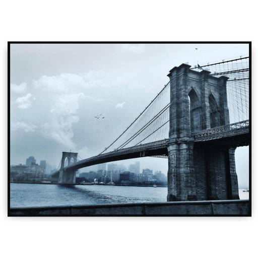 Plakat - Widok na Brooklyn Bridge