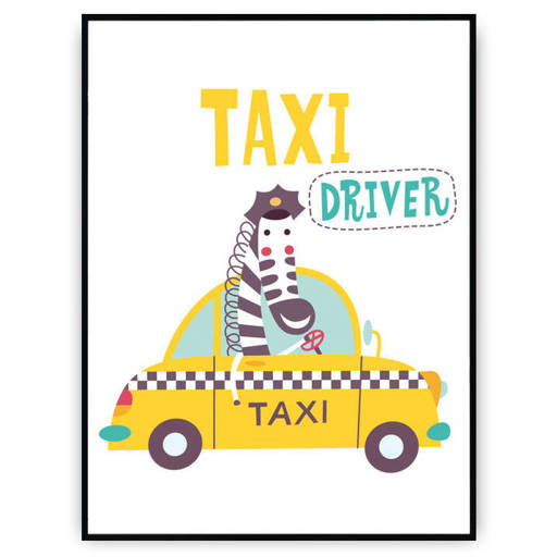 Plakat - Zwierzęca taksówka