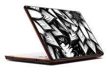 Naklejka na laptopa - Kwieciste kształty v2 0337
