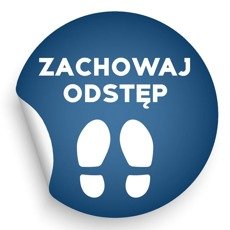 Naklejka na podłogę Zachowaj Odstęp v3