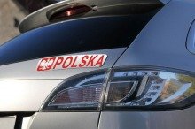 Naklejka na samochód Polska
