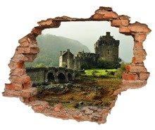 Naklejka na ścianę Dziura 3D Szkocka forteca 0359